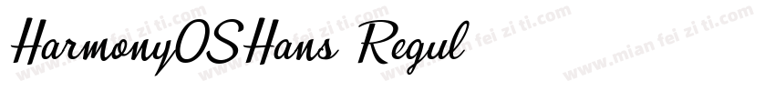 HarmonyOSHans Regul字体转换